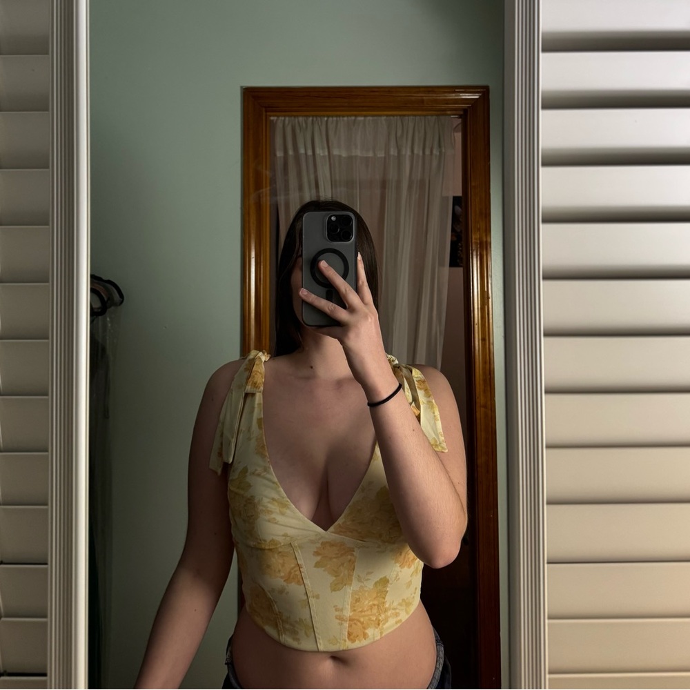 Floral Yellow Women's Top